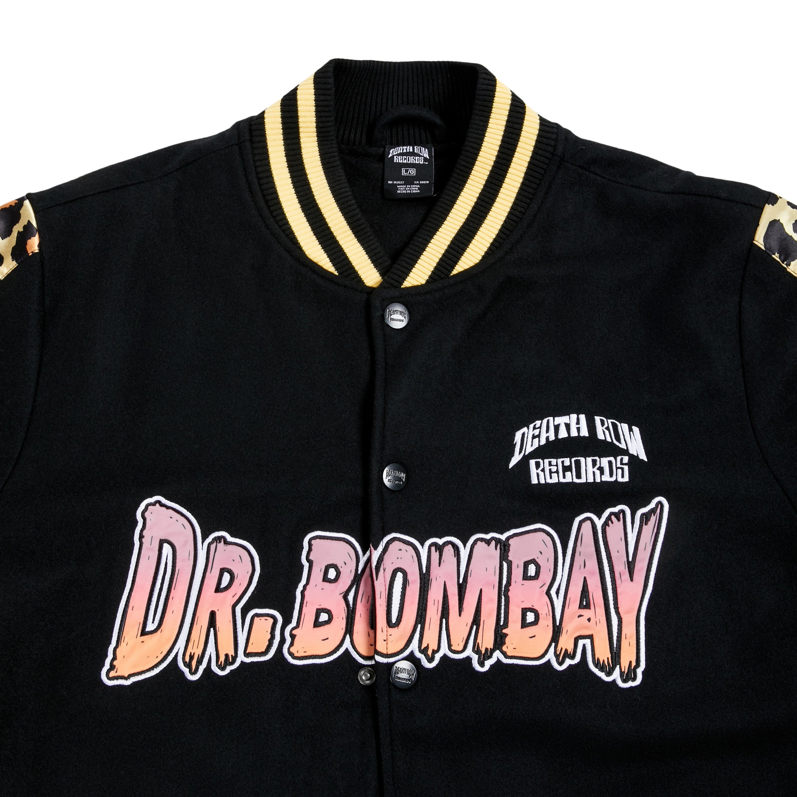 Dr. Bombay Leopard Varsity Jacket