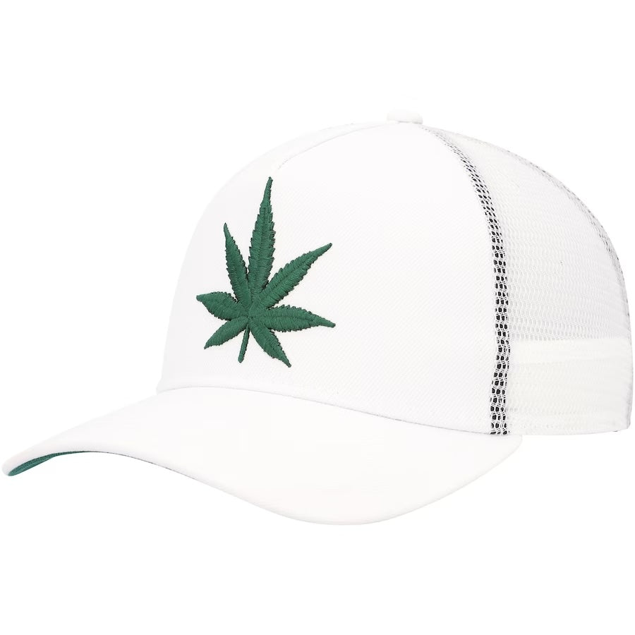 Weed Leaf Trucker Adjustable Hat