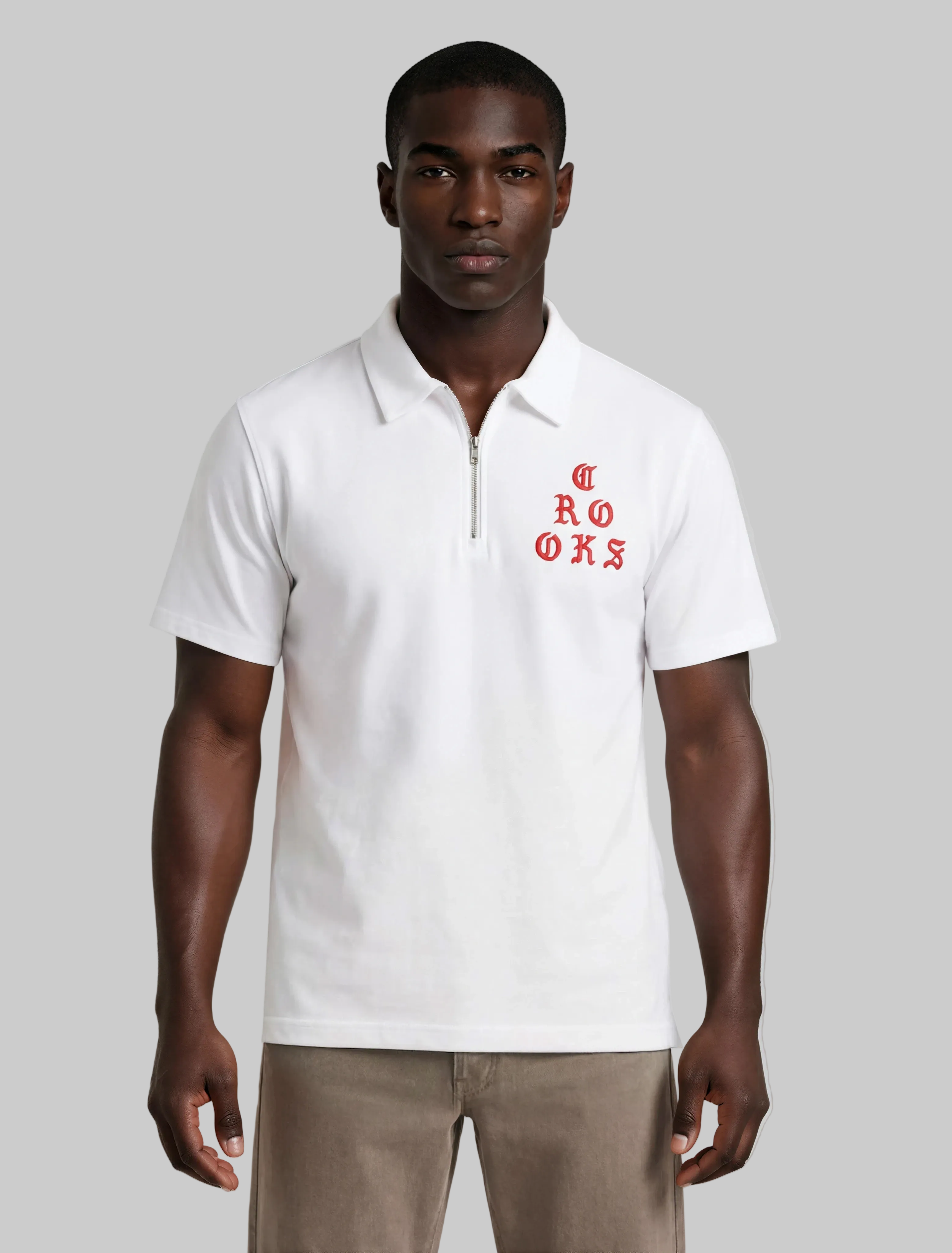 Gothic Half-Zip Polo – Crooks & Castles