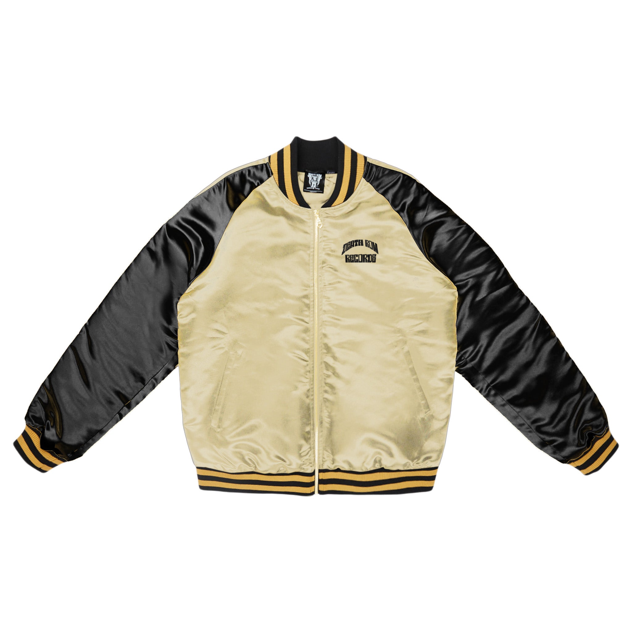 gold bomber jacket