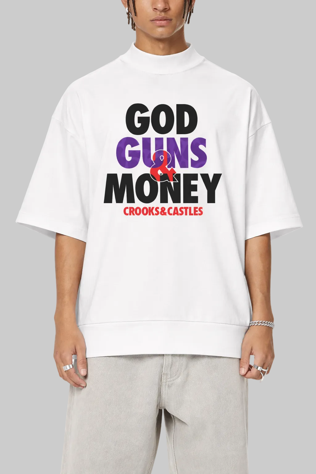God Guns & Money Oversized Tee