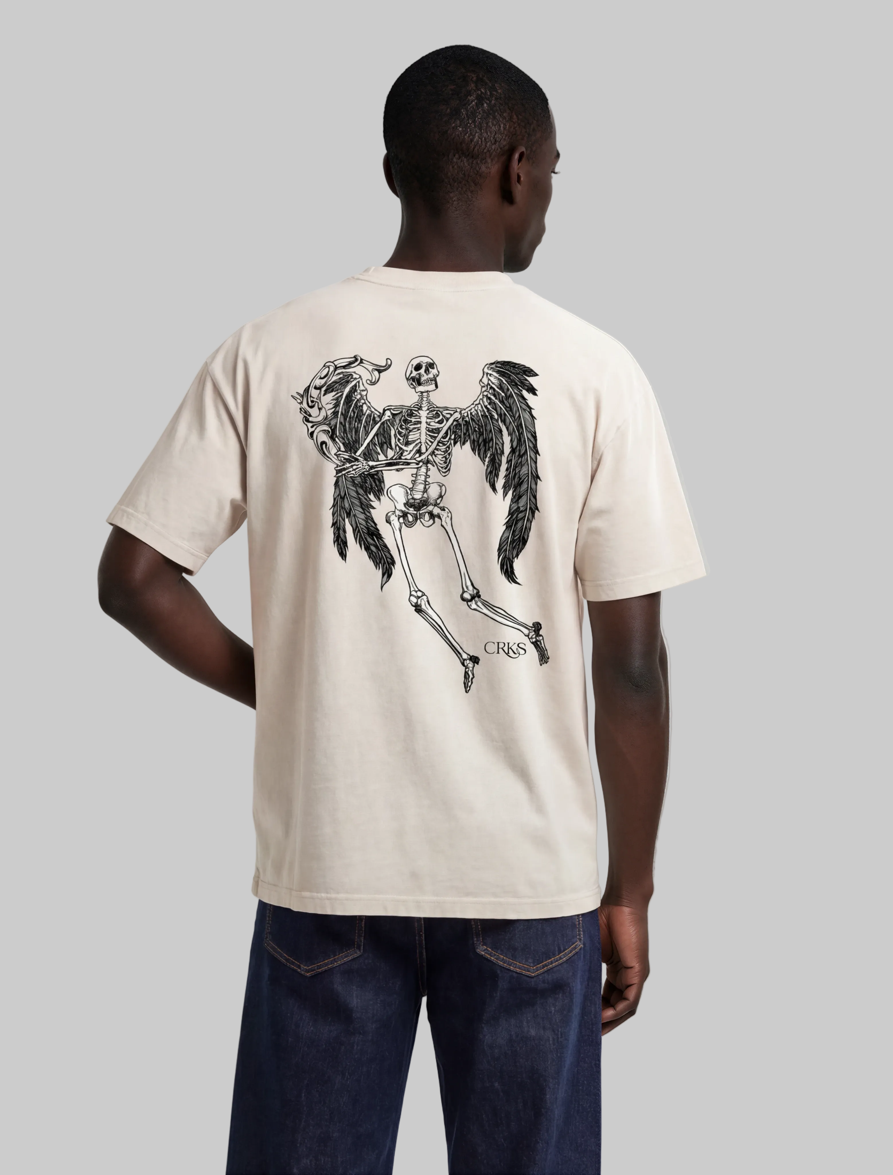 Dying Angel Washed Raglan Tee