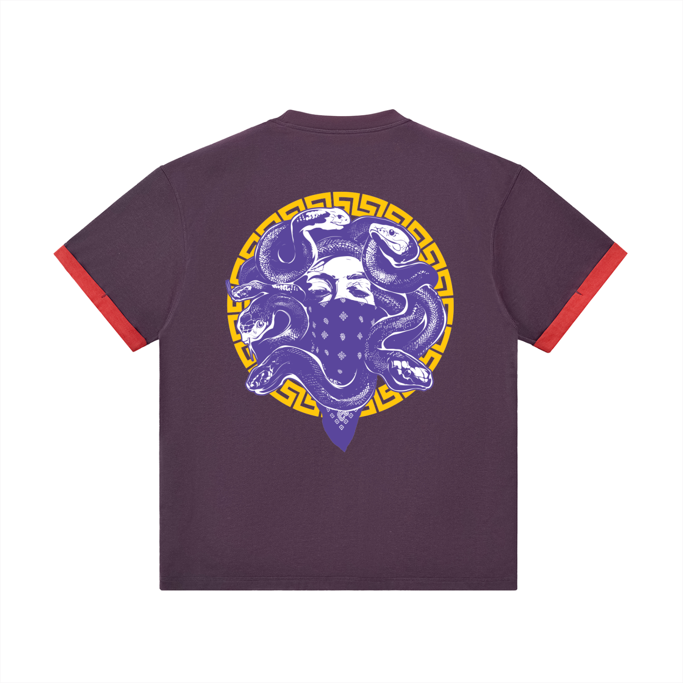 Medusa Contrast Cuff Tee