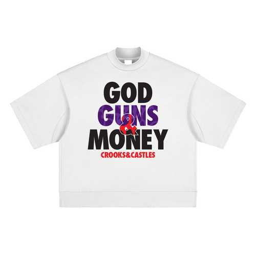 God Guns & Money Oversized Tee