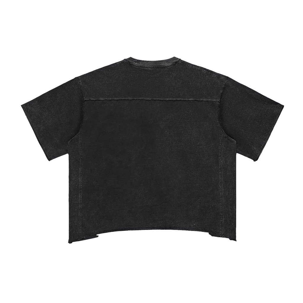 Point Em Out Raw Edge Snow Washed Tee