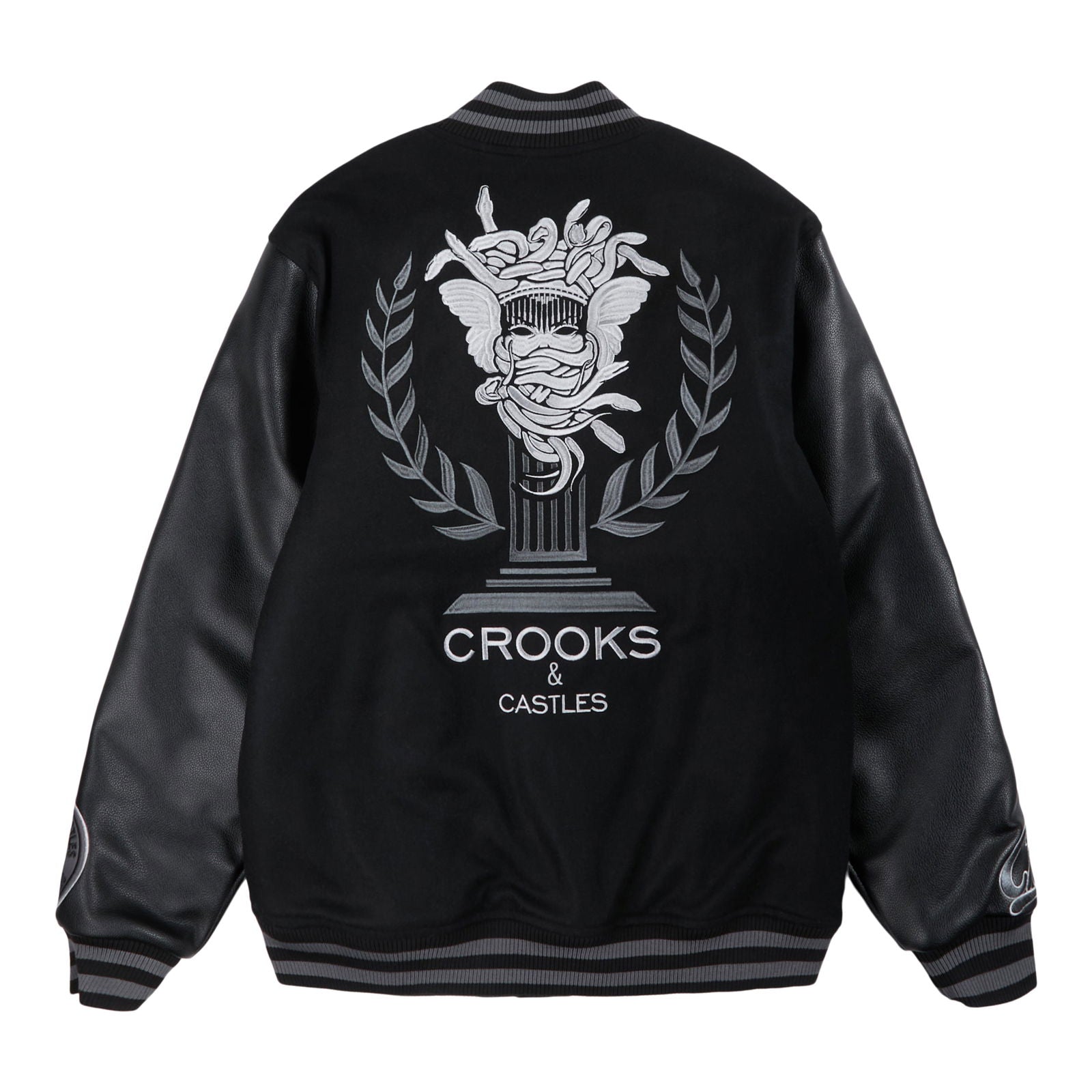 Vintage Inspired Crooks and Castles Letterman Jacket newest