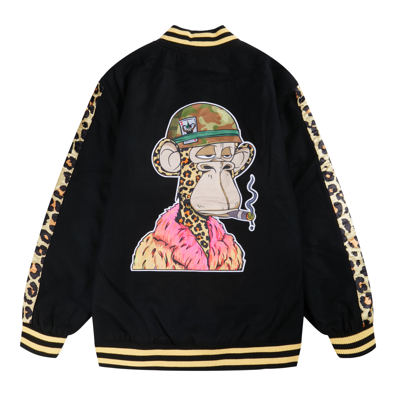 Dr. Bombay Leopard Varsity Jacket -  -  - Crooks & Castles