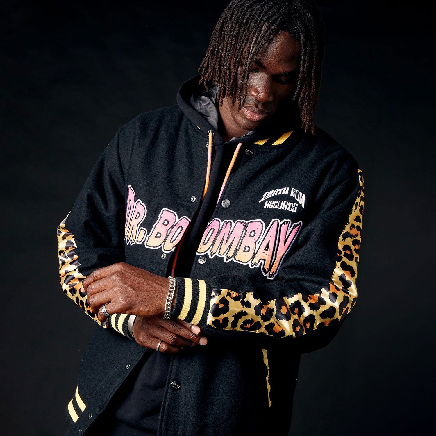 Leopard varsity jacket new arrivals