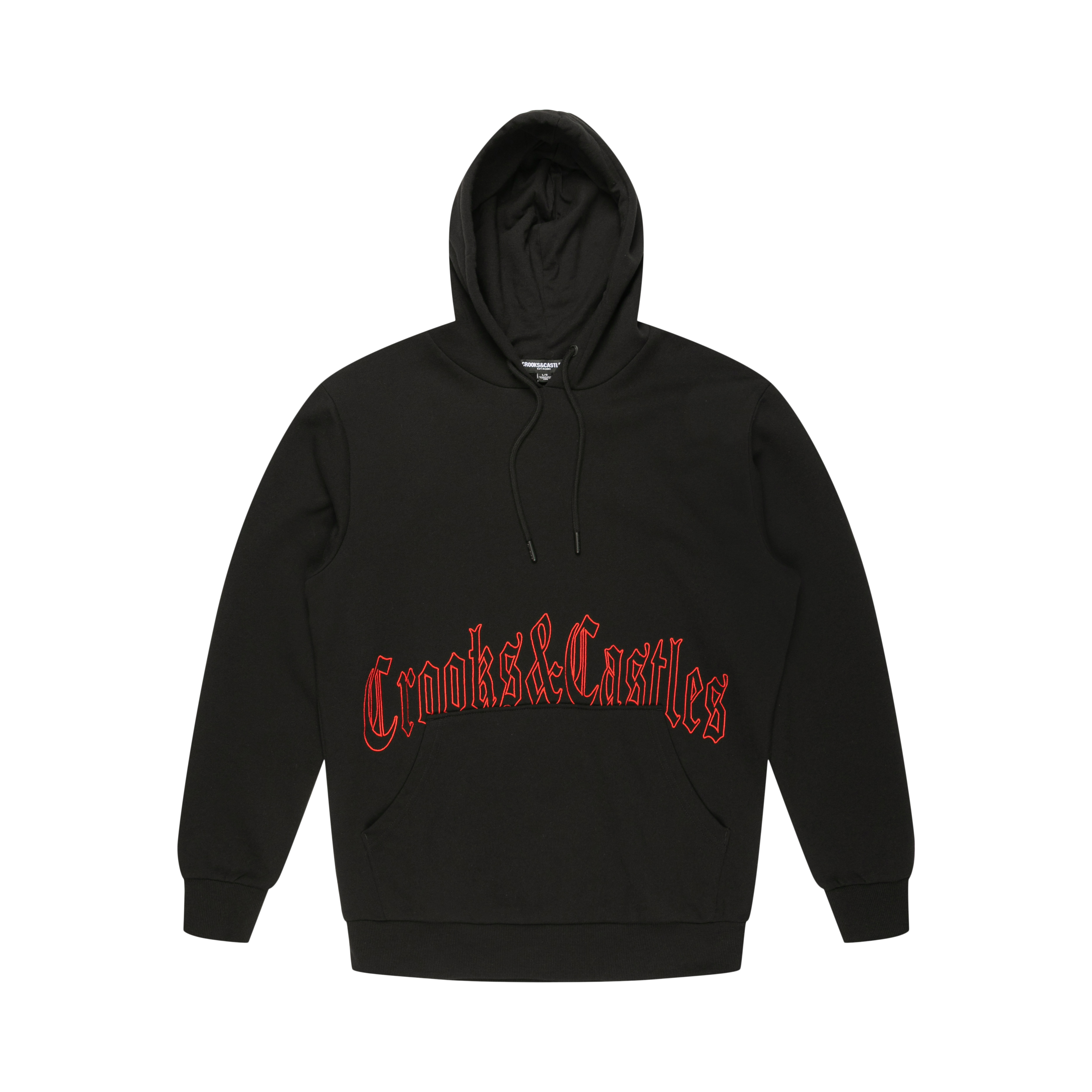 Gothic Embroidered Logo Hoodie