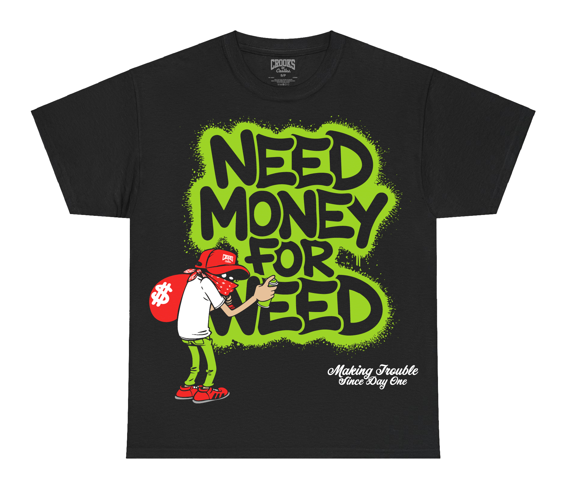 Need Money for Weed Premium Heavyweight Box Tee