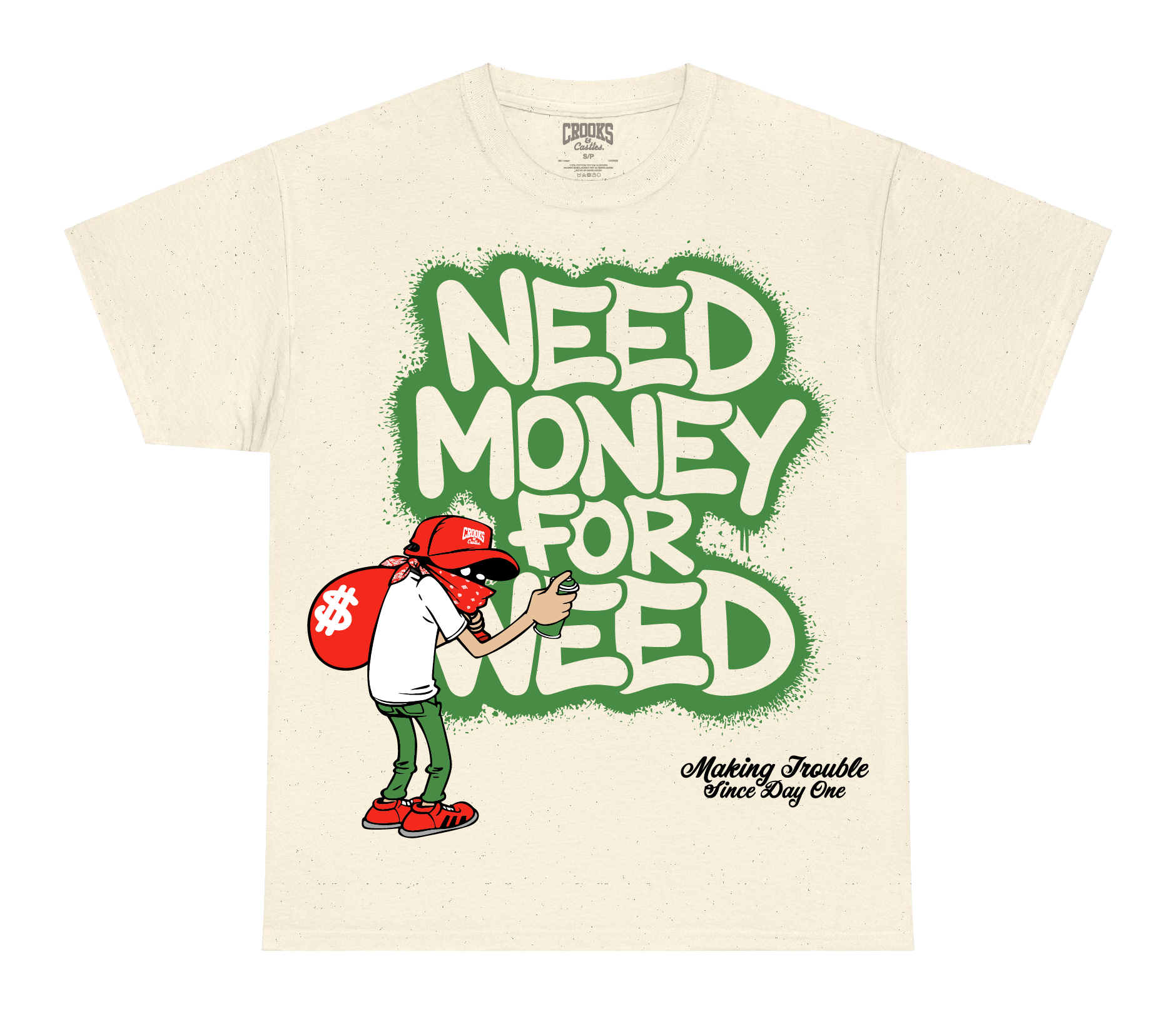 Need Money for Weed Premium Heavyweight Box Tee