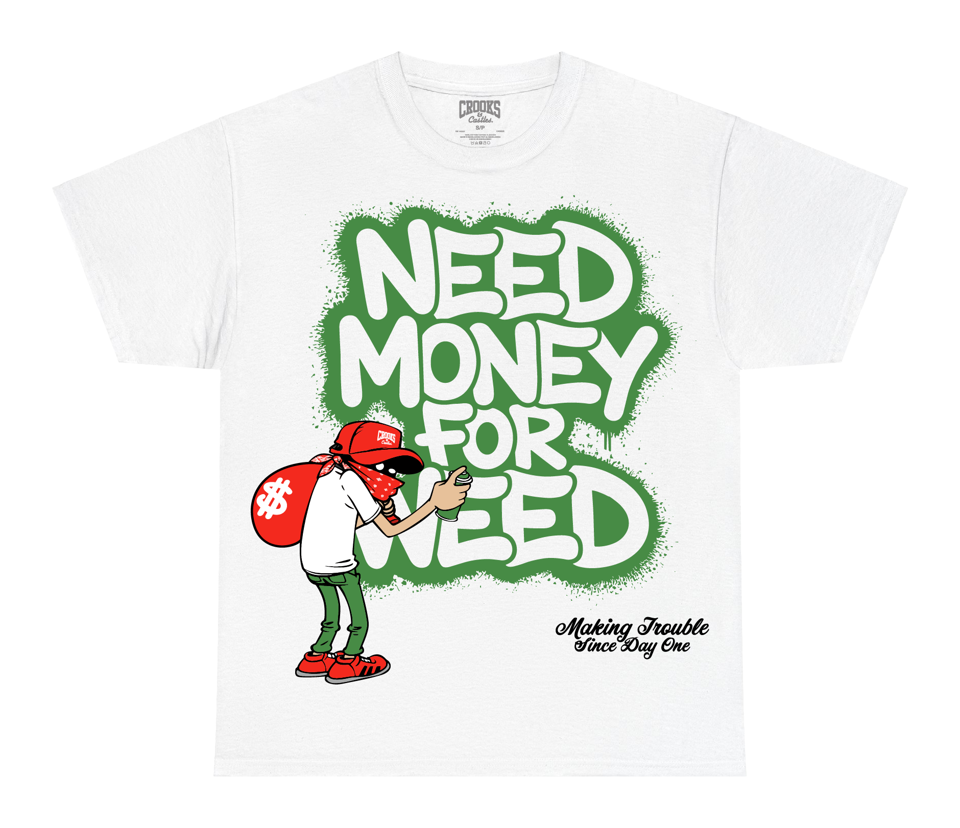 Need Money for Weed Premium Heavyweight Box Tee