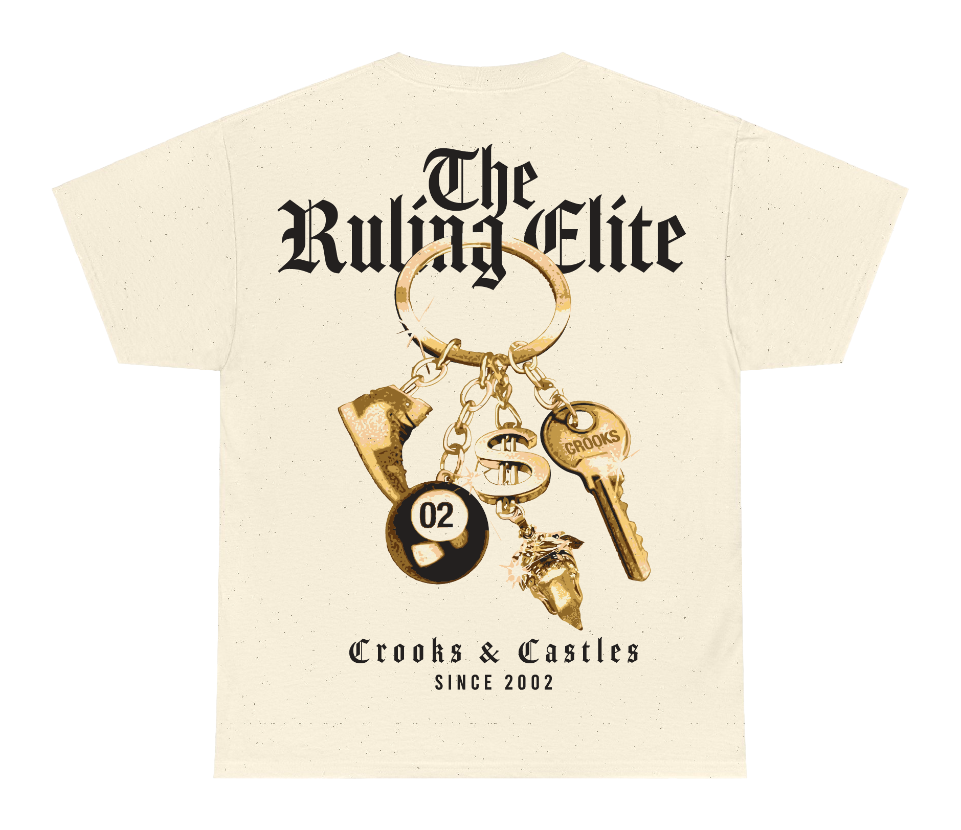 Crooks Keychain Premium Heavyweight Box Tee