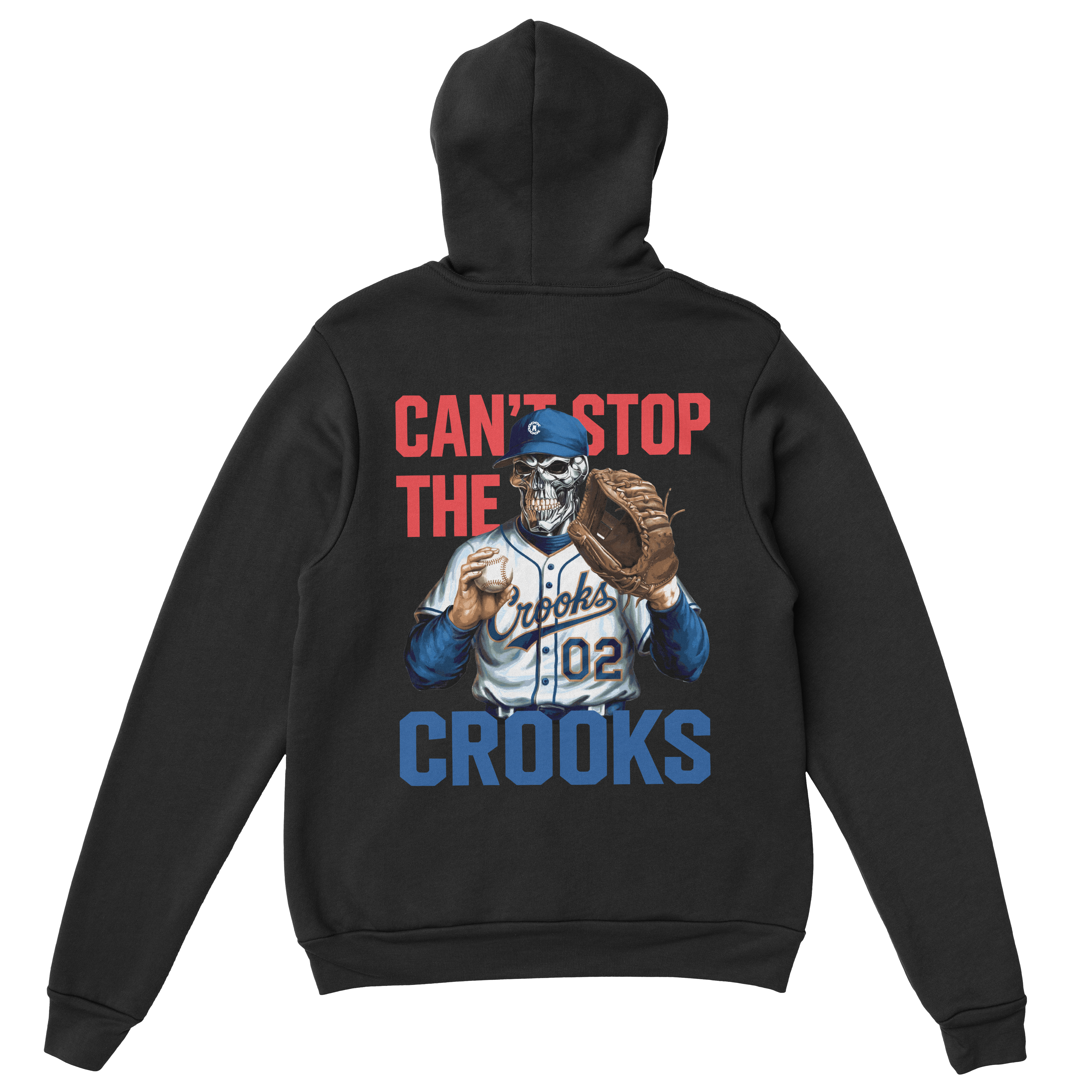 Can't Stop The Crooks Baseball Hoodie