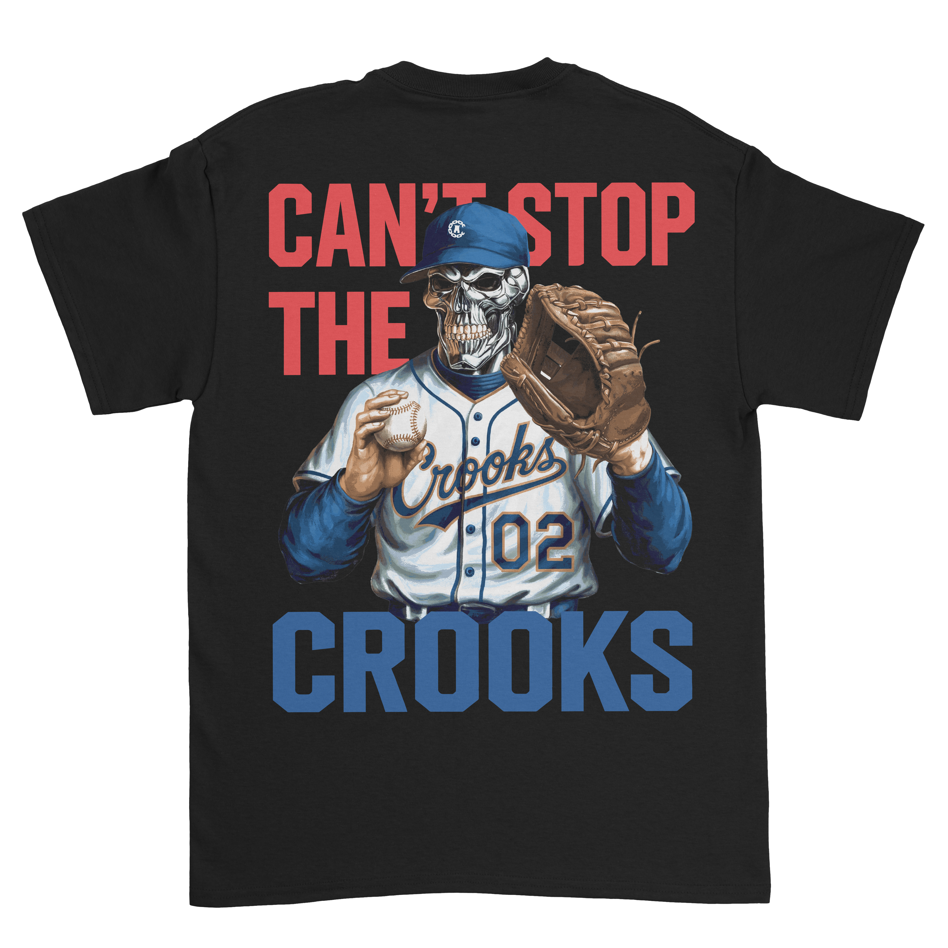 Can't Stop The Crooks Baseball Tee