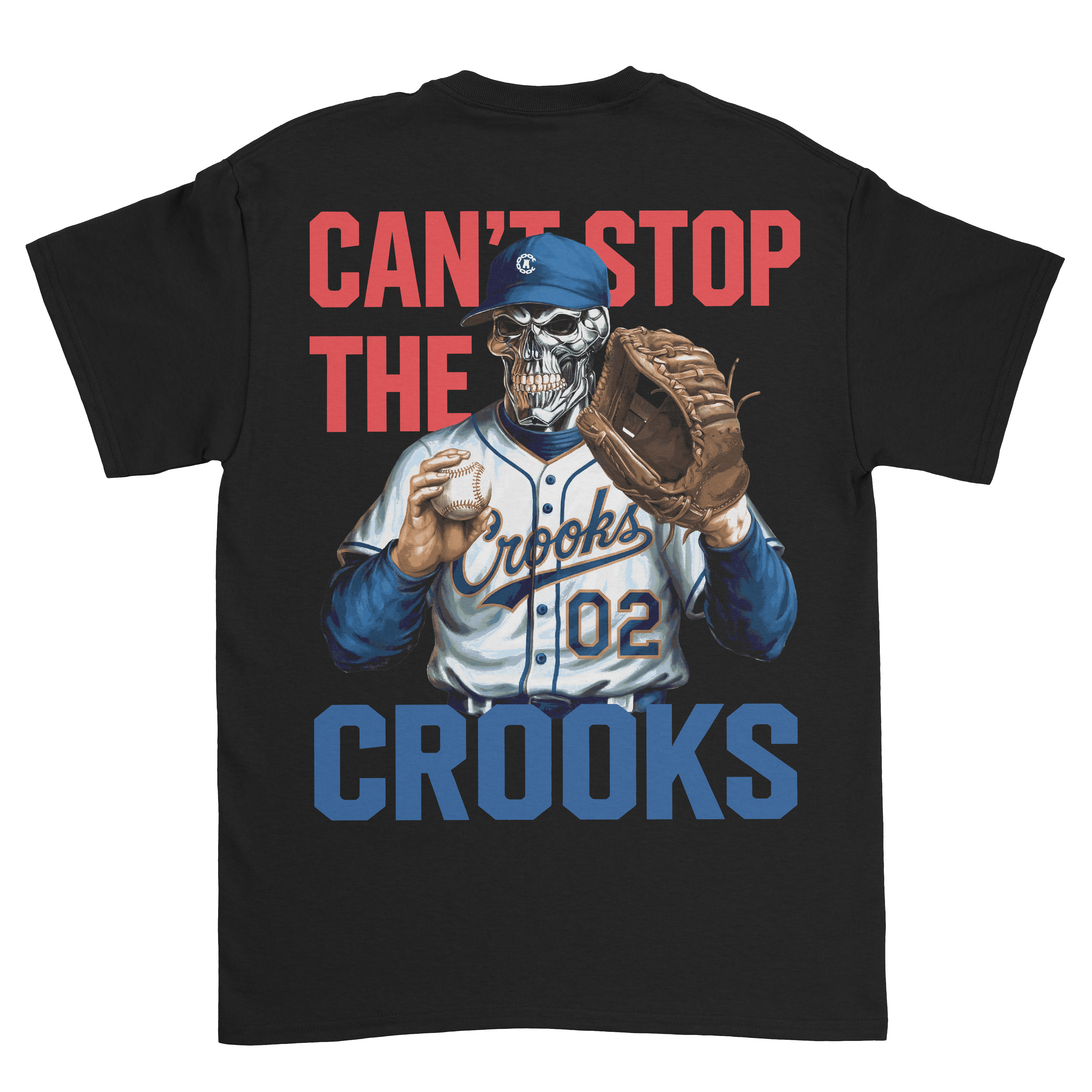 Can't Stop The Crooks Baseball Tee