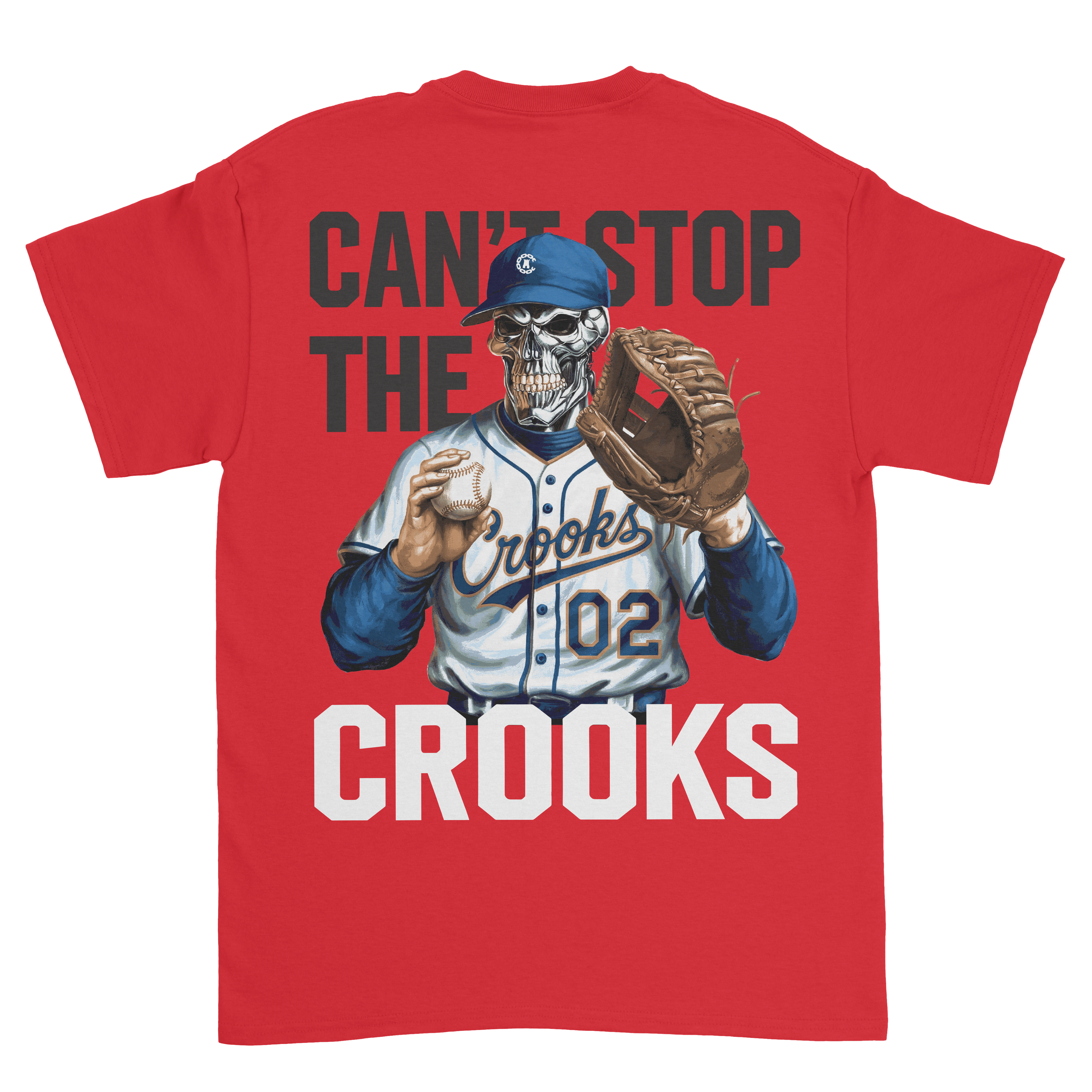 Can't Stop The Crooks Baseball Tee