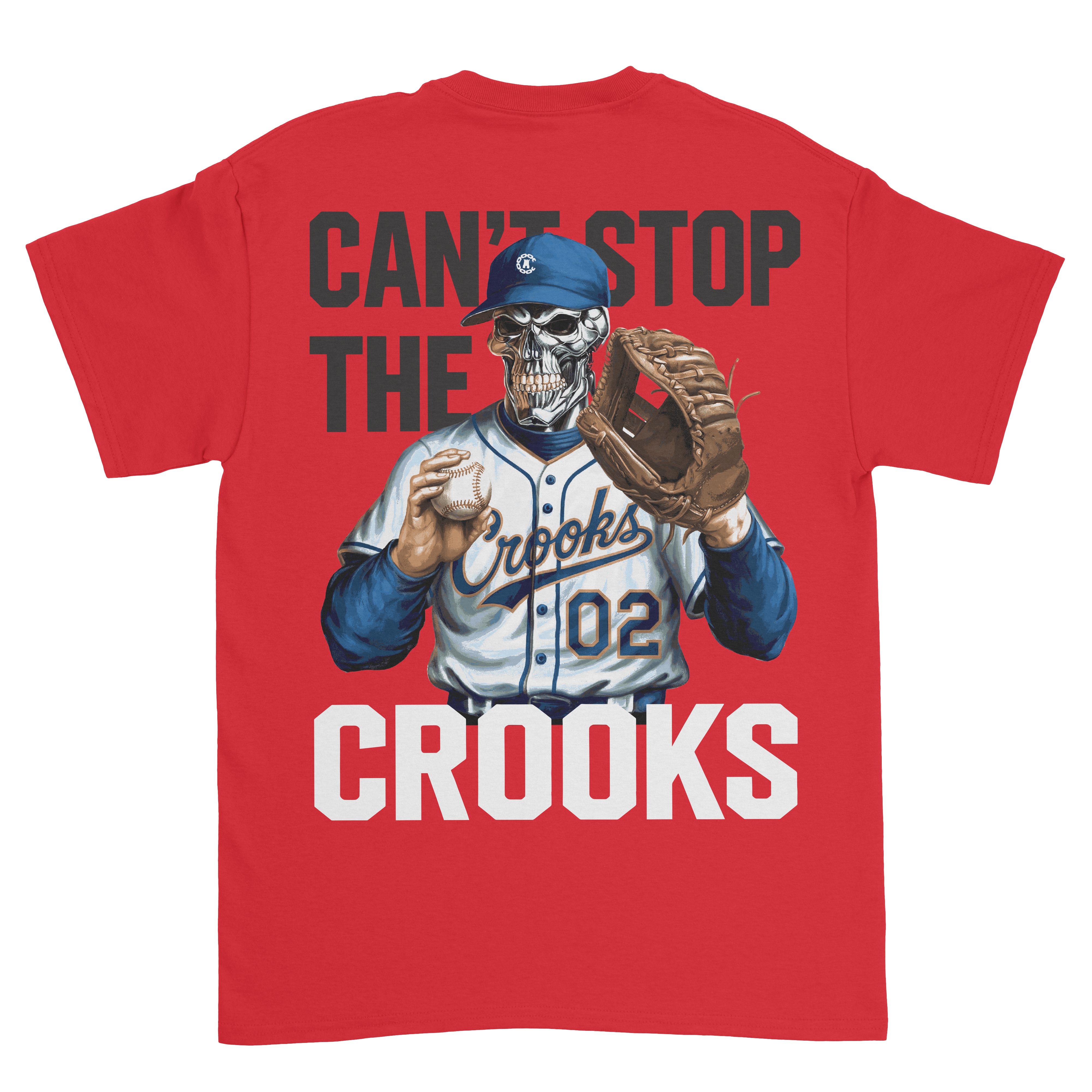 Can't Stop The Crooks Baseball Tee