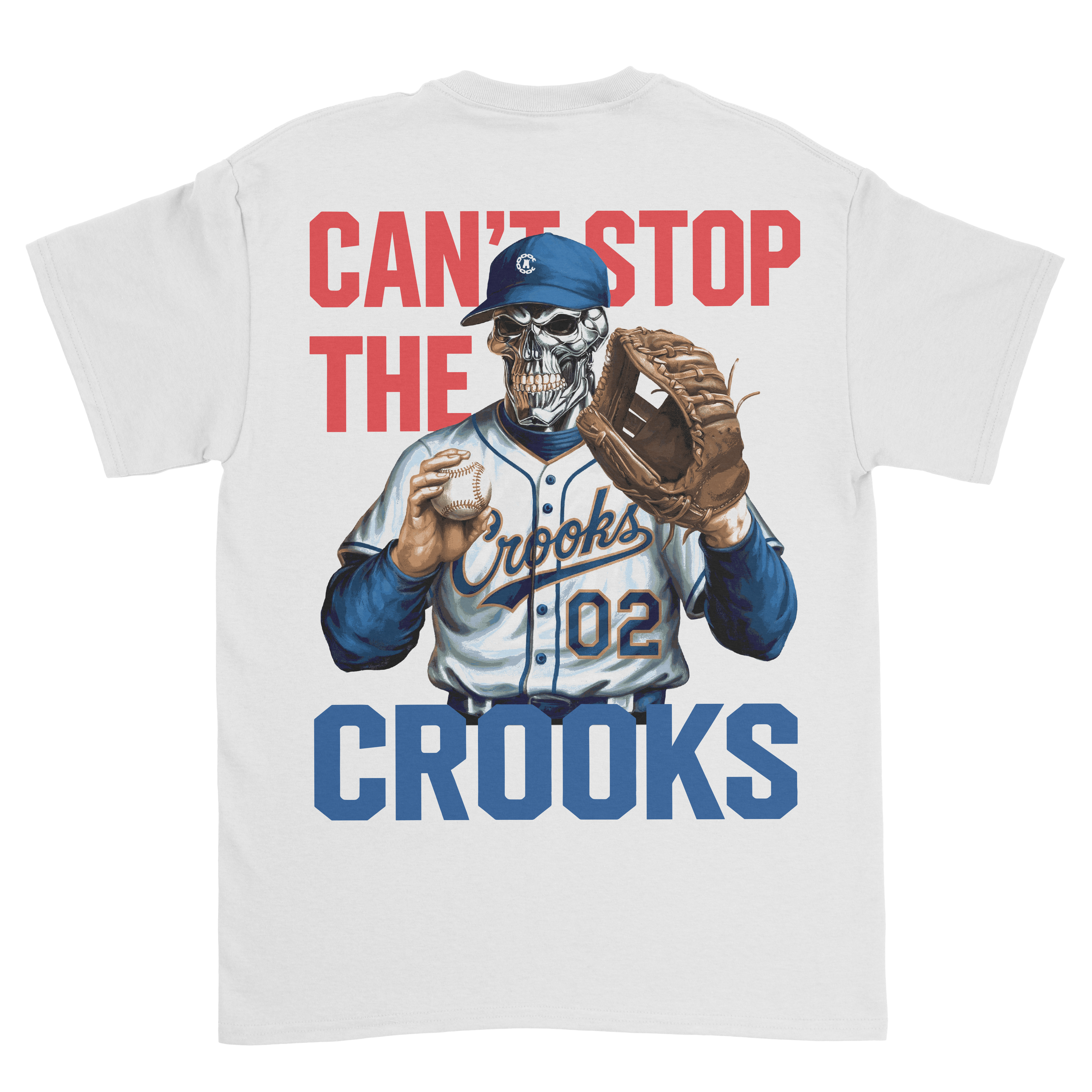 Can't Stop The Crooks Baseball Tee
