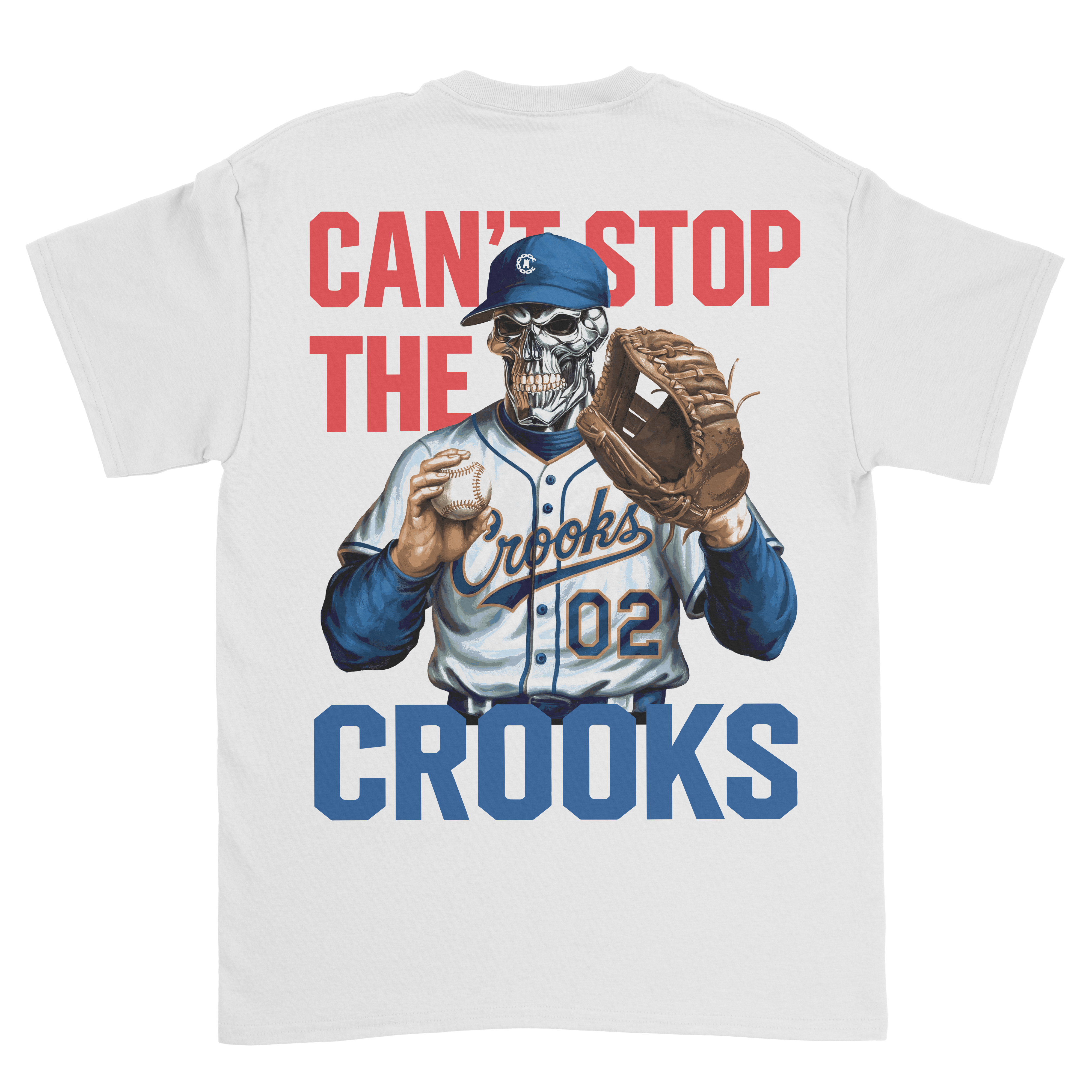 Can't Stop The Crooks Baseball Tee