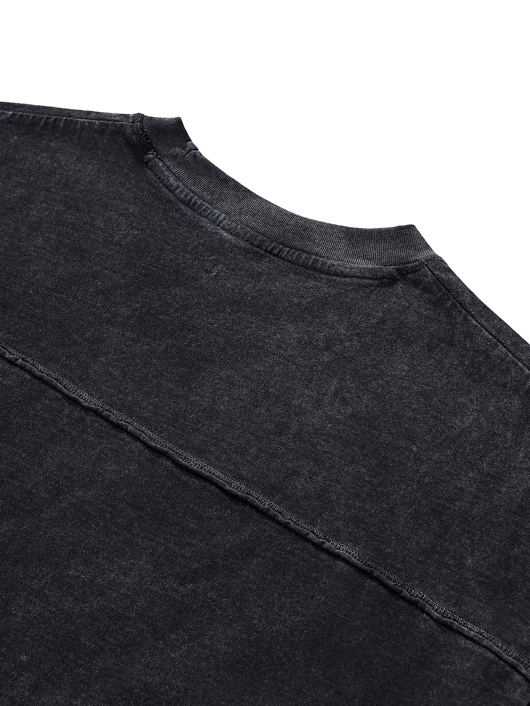 Point Em Out Raw Edge Snow Washed Tee