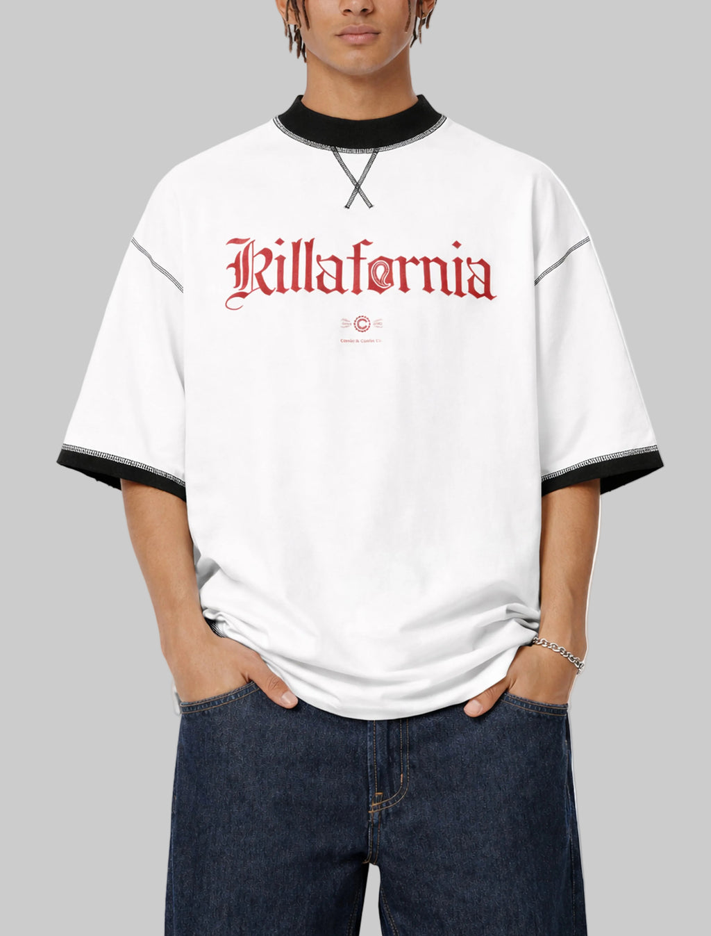 Killafornia Contrast-Stitched Tee