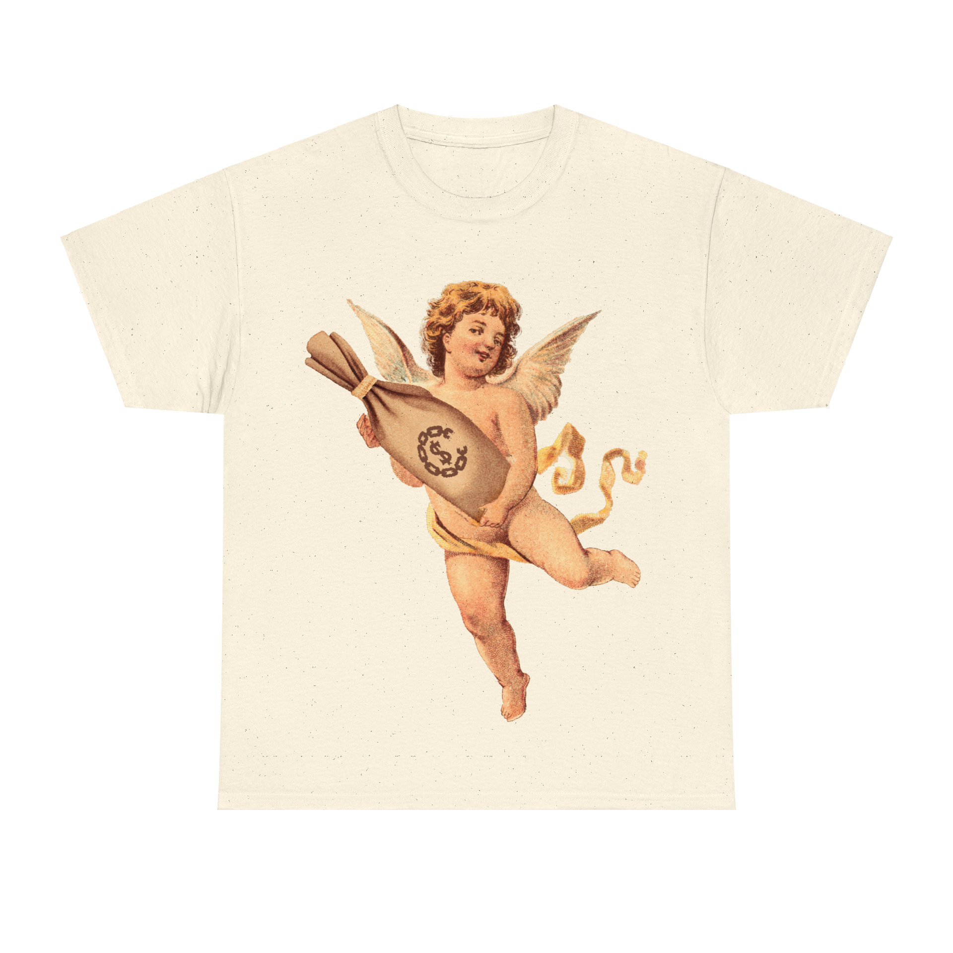 XC0205T Greedy Cherub Tee Natural FRONT