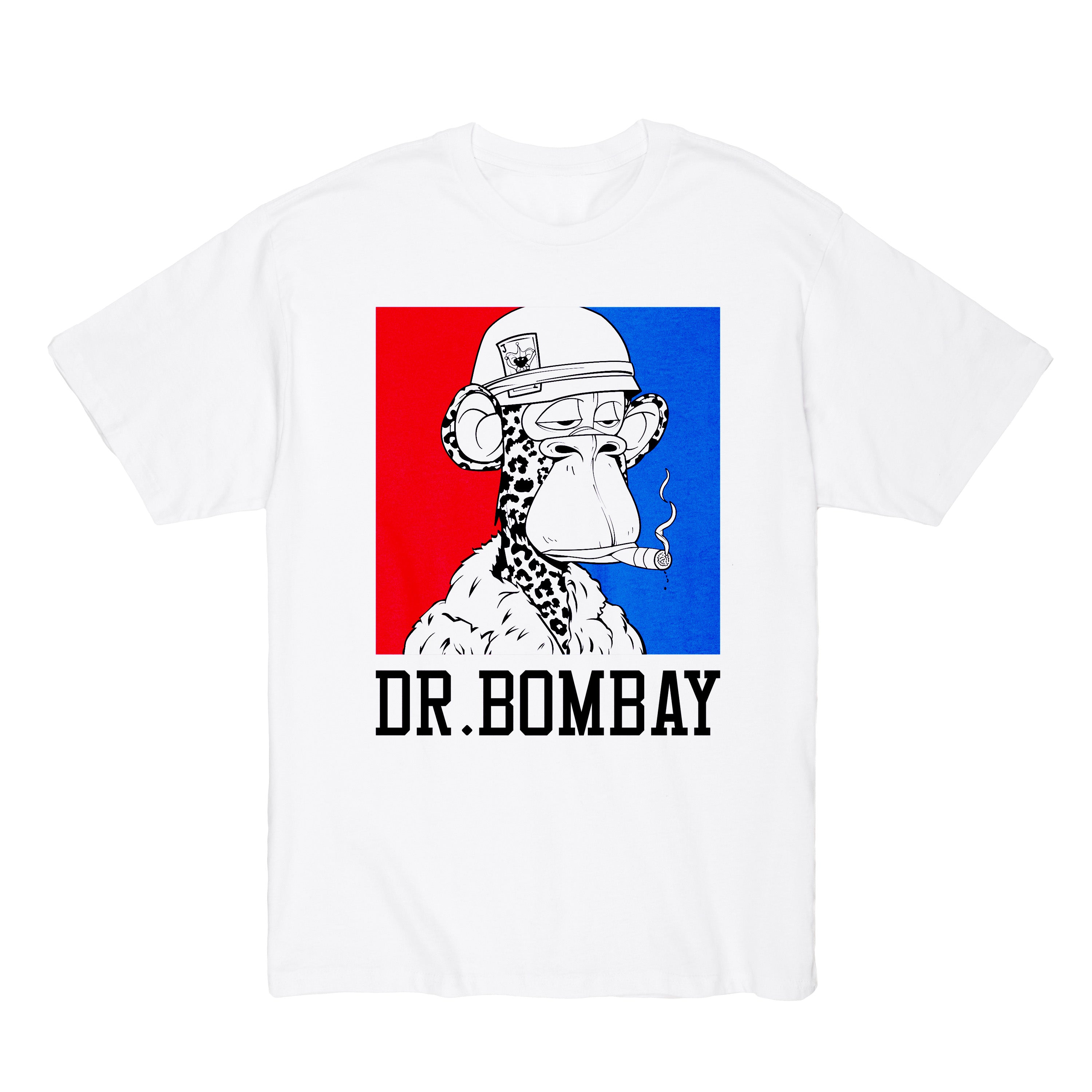 Dr. Bombay Red/Blue Logo Tee