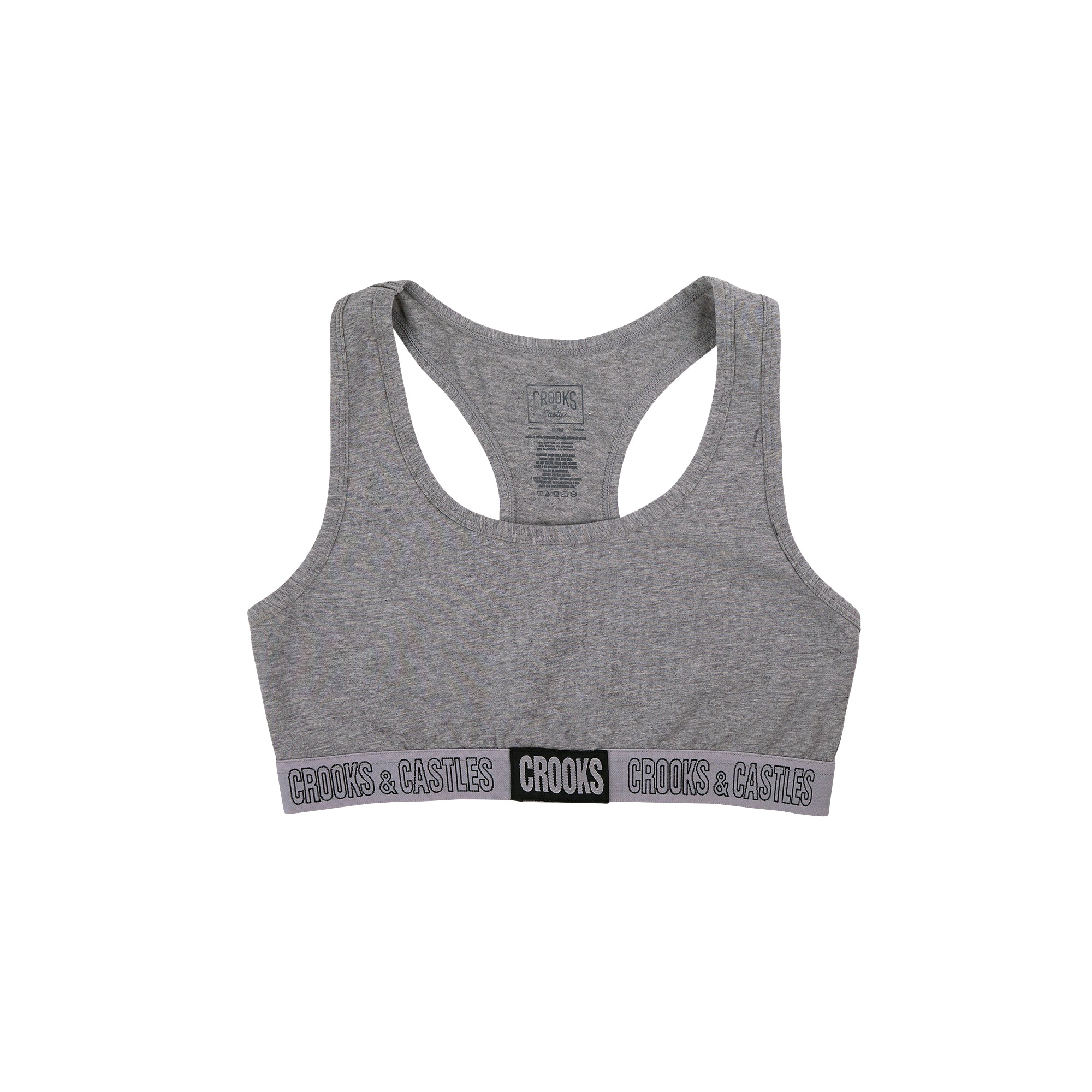 Criss Cross Back Sports Bra Clothing in Folkstone Gray - Get great