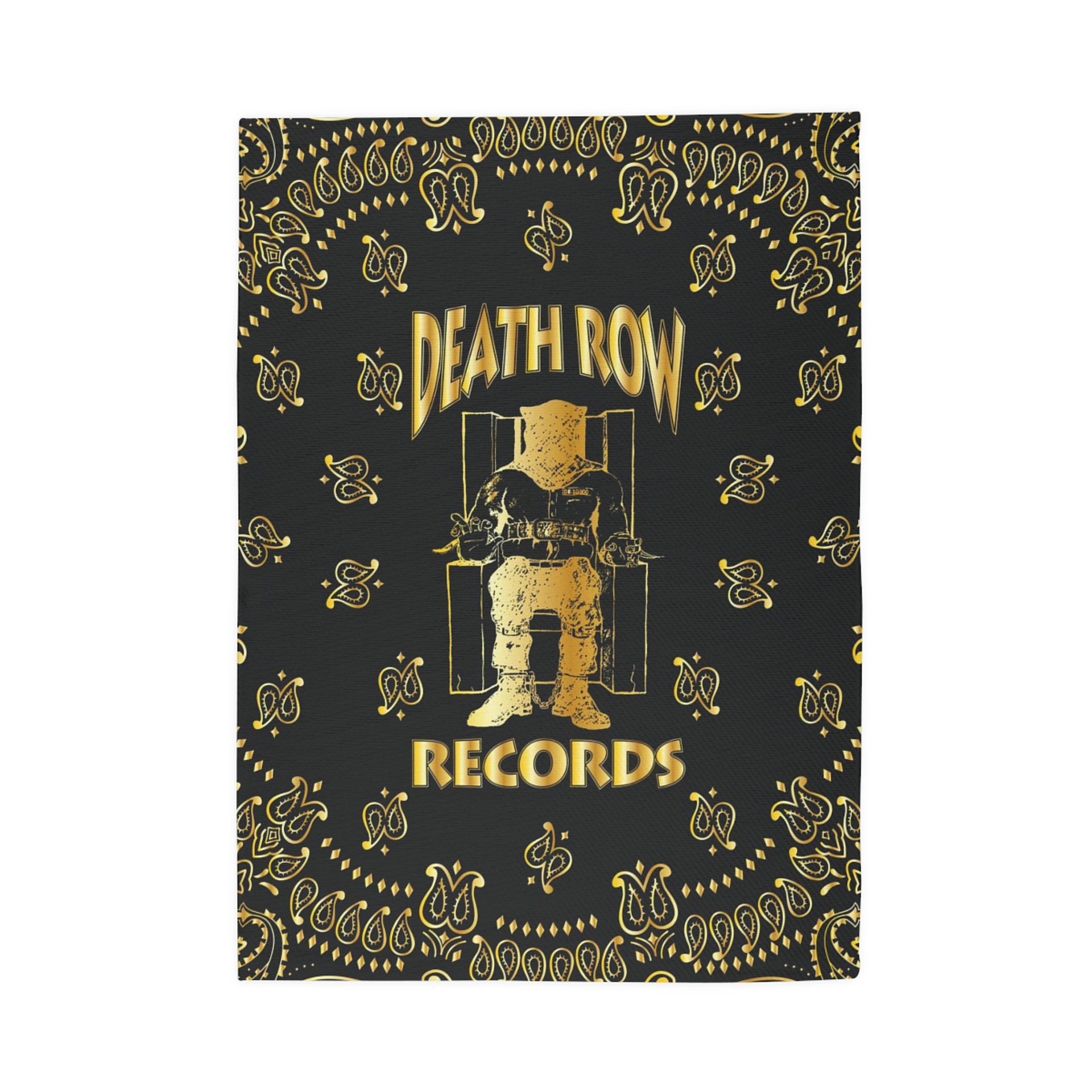 Death Row Records Logo Red Mens Black Carpet Long 4Xl Decoration