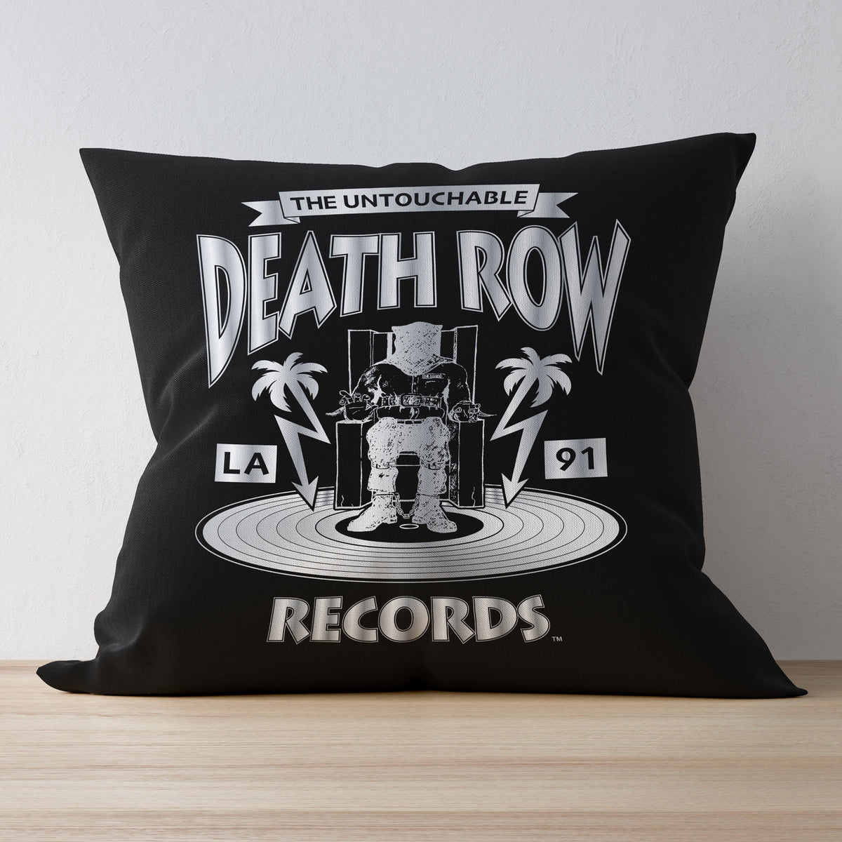 Death Row Untouchable Throw Pillow